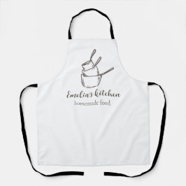 My tiny Kitchen Small Business logo エプロン