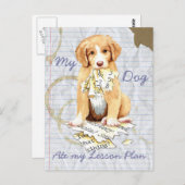 My Toler 食べ My Lesson Planポストカード ポストカード (正面/裏面)