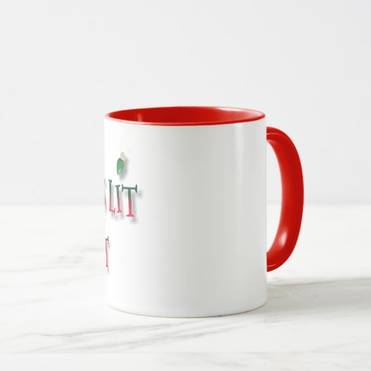 My Tree’s Lit, I’m Not | Funny Christmas マグカップ (正面右)