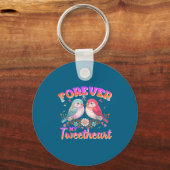 My Tweetheart Forever Valentines Day Love Couple B キーホルダー (正面)