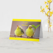 MY TWIN, MY SISTER, MY BEST FRIEND-BIRTHDAY CARD カード (黄色い花)