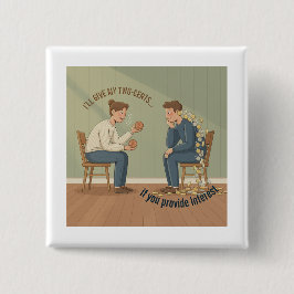 My Two Cents Button 缶バッジ