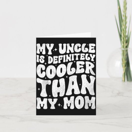 My Uncle Is Definitely Cooler Than My Mom Nephew N カード (正面)