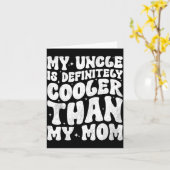 My Uncle Is Definitely Cooler Than My Mom Nephew N カード (黄色い花)