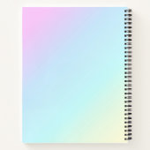 「My Unicorn」かわいらしスクール・ノート ノートブック (裏面)