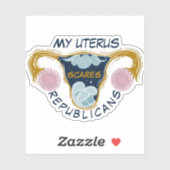 My Uterus Scares Republicans シール (シート)