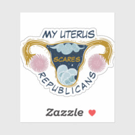 My Uterus Scares Republicans シール