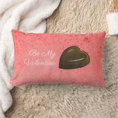 My Valentine Chocolate Heart ランバークッション (ブランケット)