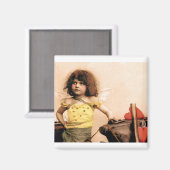 My Valentine Cupid Blacksmithヴィンテージフォトマグネット マグネット (正面/裏面)