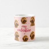 My Valentine Dog | Personalized Pet Photo コーヒーマグカップ (中央)