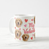 My Valentine Dog | Personalized Pet Photo コーヒーマグカップ (正面左)