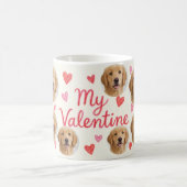 My Valentine Dog | Personalized Pet Photo コーヒーマグカップ (中央)