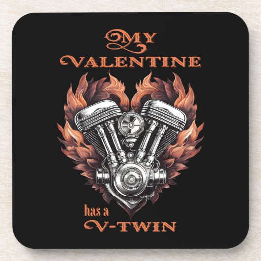 My Valentine has a V-Twin, Biker コースター (正面)