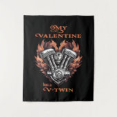 My Valentine has a V-Twin, Biker タペストリー (正面)
