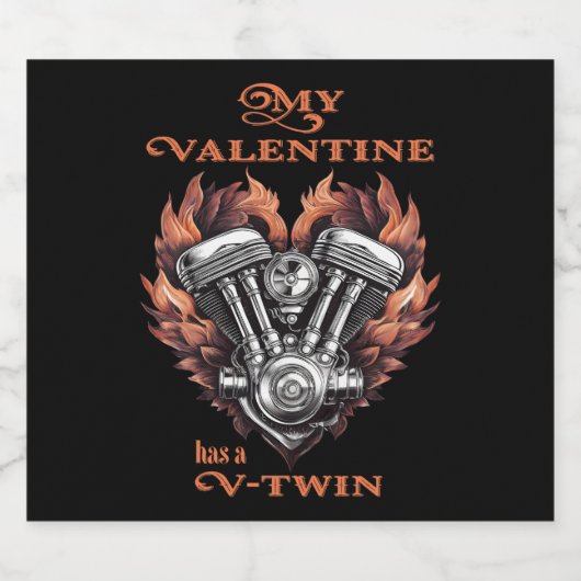 My Valentine has a V-Twin, Biker ビールラベル (シングルラベル)