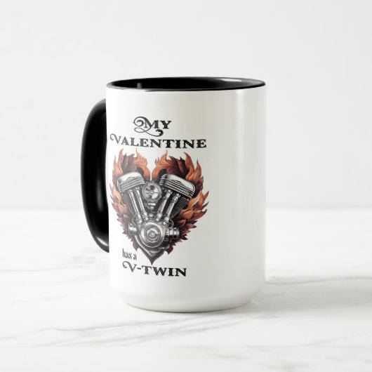 My Valentine has a V-Twin, Biker マグカップ (正面左)