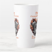 My Valentine has a V-Twin, Biker style カフェラテマグ (正面)