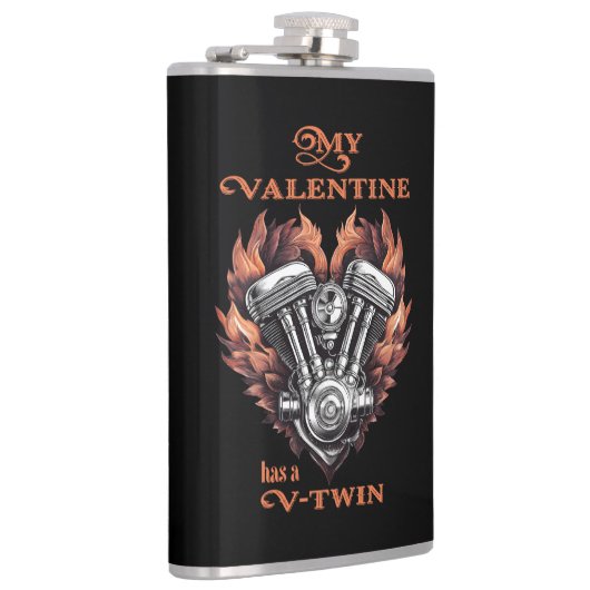 My Valentine has a V-Twin, Biker style フラスク (右)