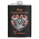 My Valentine has a V-Twin, Biker style フラスク (正面)