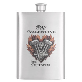 My Valentine has a V-Twin, Biker style フラスク