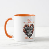 My Valentine has a V-Twin, Biker style マグカップ (左)