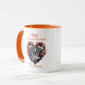 My Valentine has a V-Twin, Biker style マグカップ (正面左)