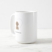 My Valentine Has Paws Cockapoo Dog Lover コーヒーマグカップ (正面左)