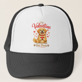 My Valentine Has Paws Dog Lover Cap キャップ