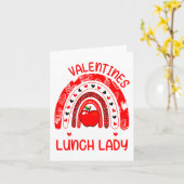 My Valentines Call Me Lunch Lady Rainbow Valentine カード (黄色い花)