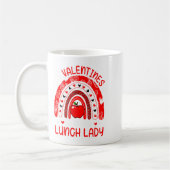 My Valentines Call Me Lunch Lady Rainbow Valentine コーヒーマグカップ (左)