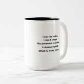 My Value Isn’t Negotiable | Power Self-Love Mug ツートーンマグカップ (正面右)
