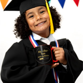 My vibe has auto-updates – Funny Sticker ラウンドシール