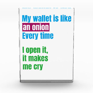 My wallets is like an onion -joke quote- フォトブロック