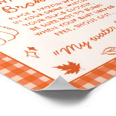 My Water Broke! Fun Baby Shower Game Sign ポスター (角)