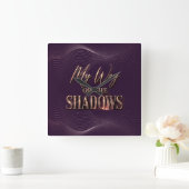 My Way Or The Shadows - フルカバレッジバージョン スクエア壁時計 (ホーム)