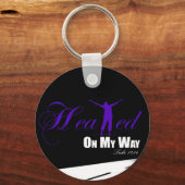 My Way Purple/Black Keychainで修復 キーホルダー (正面)