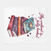 My weekend is fully booked フリースブランケット (正面(横))