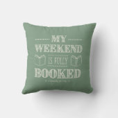 My+Weekend+Is+Fully+Booked+Book+Lover+Throw クッション (裏面)