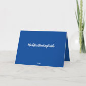 My Weenies Love Blue Matching Envelopes カード (裏面)
