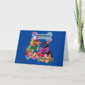 My Weenies Love Blue Matching Envelopes カード (正面)