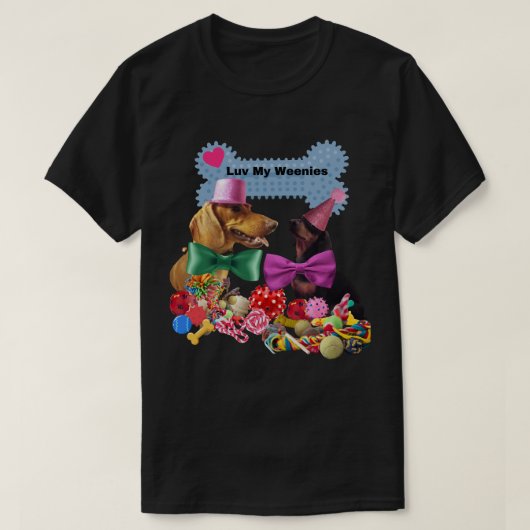 My Weenies TLoveシャツ男性へ/女性 Tシャツ (デザイン正面)