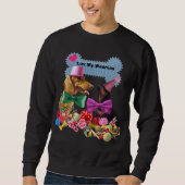 My WeeniesLove Black Sweatshirt Men/Women スウェットシャツ (正面)