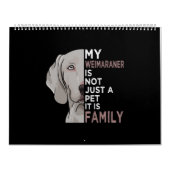 My Weimaraner is Family カレンダー (カバー)