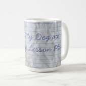 My Whipet 食べ My Lesson Plan コーヒーマグカップ (正面右)