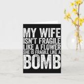 My Wife Isn't Fragile Like A Flower She Is Like A  カード (黄色い花)