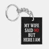 My Wife Said No キーホルダー (正面左)