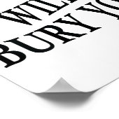 My Wife Will Bury You Funny Husband Sarcastic Sayi ポスター (角)