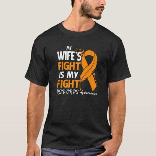 My Wife's Fight Is My Fight RSD CRPS Awareness Fea Tシャツ (正面)
