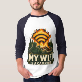 My WiFi Is A Campfire Tシャツ