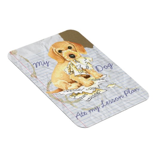 My Wirefold Dachshand 食べ My Lesson Plan マグネット (右側)